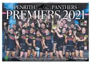 PENRITH PANTHERS PREMIERS TEAM POSTER,NRL RUGBY, STORM,DOGS EELS RABBITOHS