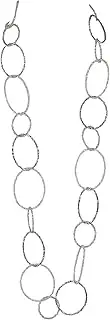 [Millianna] Aire Necklace - Hand Beaded Tricolor Cut Crystal Loop Necklace
