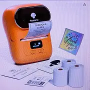 Phomemo M110 Series Mini Portable Bluetooth Thermal Label Printer. Orange Color.