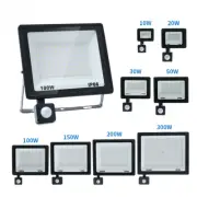 LED Flood Light PIR Motion Sensor Waterproof Spotlight Street Floodlight Outdoor