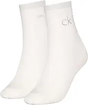 [Calvin Klein] Women's Shiny Logo Socks (Pack of 2)