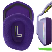 Geekria Mesh Fabric Ear Pads for Logitech G733 Headphones (Purple)