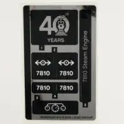 LEGO STICKER SHEET 40370 Steam Engine Decals Stickers 40 Years Train Reissue