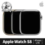 【APPLE】A+ 級福利品 APPLE WATCH S8 LTE 41MM 不鏽鋼錶殼(副廠配件/錶帶顏色隨機)