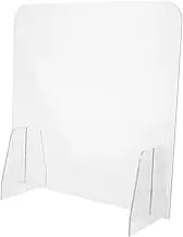ROMISBABA Removable Sneeze Guard Panel Desktop Protective Divider Board for Customers and Employees Easy to for Safe Interaction