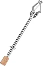 VALICLUD 3-Prong Sugar Tongs Stainless Steel Cube Tongs with Wooden Handle for Serving Sugar Cubes, Ice, and Small Treats
