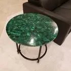 30" Elegant Malachite Stone Coffee Table Top Counter Bar & End Side Table Decor