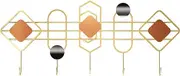 Coat Rack Wall Mount Coat Rack Wall Mounted - 5 Hooks, Heavy Duty, Metal Wall Coat Hanger, Sturdy Wall Hooks for Hanging Coat, Jacket, Clothes, Hat Wall Coat Hooks