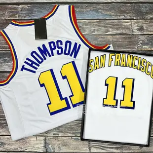 金州隊30號庫里CURRY復古城市版球衣球褲套裝11湯普森男女籃球服