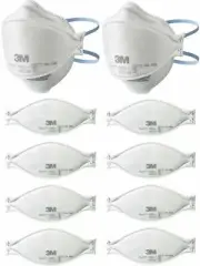 PACK of 5 NEW, UNOPENED 3M AURA 9205+ NIOSH N95 PARTICULATE RESPIRATOR MASKS