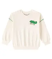 [Mini Rodini] Mini Rodini Lizard cotton jersey sweatshirt Y 4/5 white