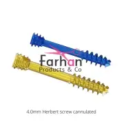 Herbert Cannulated Bone Screwz 4.0mm Orthopedic 14 - 40mm Titanium 70Pcs