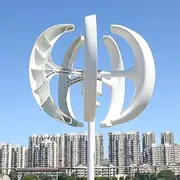 1000W12V/24V Vertical Axis Wind Turbine Generator with Controller Indicator Light 5 Blade Wind Turbine Generator, High Power Wind Turbine Generator Suitable for Ships, Homes,1000w12v