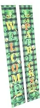 GOOHOCHY 1 Pair Patrick's Day Door Banner Decoration Festive Couplets for Home and Garden for Celebrations and Parties