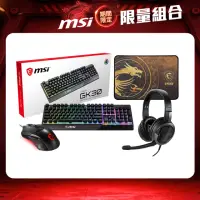 在飛比找momo購物網優惠-【MSI 微星】電競週邊超值組合包(GH30 V2耳機+GK