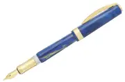 Visconti Blue Opera Gold Fountain Pen Broad Nib