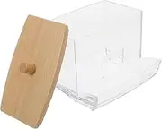 Acrylic Jar Cotton Swab Holder Leakproof Makeup Organizer Bathroom Storage Canister