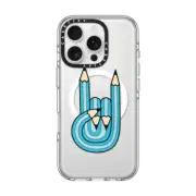 iPhone 16 Pro Clear Case MagSafe Compatible Drawing rocks!