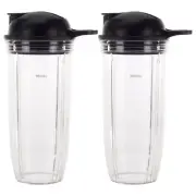 2 Pack 32 oz Cup and To-Go Lid Replacement Part for NutriBullet Pro 1000 Blender