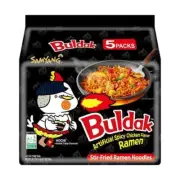 Samyang Buldak Cheese Hot Chicken Ramen (Stir-Fried Noodle) 140g x 5 Packs