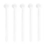 10 x 250 Milligram Teaspoon Micro Scoops Mini Measuring Spoons White