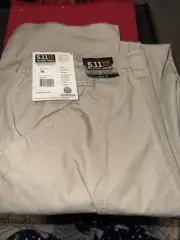 NEW MENS 38” 5.11 TACTICAL PANTS TACLITE PRO PANTS STORM Khaki