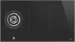 Smeg Classic 90cm Induction Combination Gas Cooktop Black