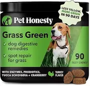 Grass Green Dog Chews - Urine Neutralizer for Lawn, Dog Pee Grass Helps Yard Stay Green Addressing Burn Spots with Probiotics & Enzymes