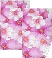 Costa Rica Guaria Morada Beauty Summer Flowers Microfiber Yoga Hand Towels Decorative Towel washclothes Hand Towels for Bathroom Farmhouse Towels face Cleaning Rags Cotton Set of 2，Size