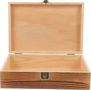 TOGEVAL Wooden Keepsake Box Small Multi Functional Storage Container for Jewelry Crafts Sturdy Design Lightweight Portable Elegant Wooden Appearance for Home Organization