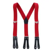 New Welch Men's Big & Tall Elastic Button-End Y-Back Suspenders