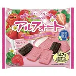 北日本 BOURBON 草莓巧克力餅乾 三角蛋糕 家庭號 草莓巧克力 日本進口零食 獨立包裝