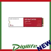 Western Digital WD Red SN700 4TB NVMe NAS SSD 3400MB/s 3100MB/s R/W 5100TBW 550K