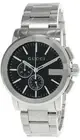 GUCCI-G 44MM CHRONO STAINLESS STEEL BLACK DIAL MEN'S WATCH YA101204