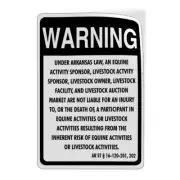 Vertical Vinyl Stickers Arkansas Law Equine Activist Not Liable for Injury Death