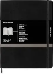 Moleskine Professional Soft Cover Notebook, X-Large, Black