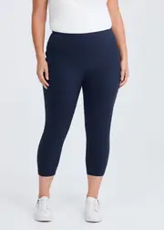 [Taking Shape] Taking Shape Cloud Touch Crop Pocket Legging Size 16 in Navy - Plus Size Women's Clothing Navy
