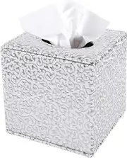 2024 Suitable Tissue Box Cover PU Leather Cube Tissue Holder - Household Office Square Tissue Cover Case