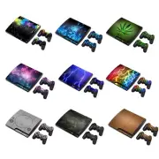 Skin Decal Sticker Wrap For PS3 Slim PlayStation 3 Console + Controller -9 types