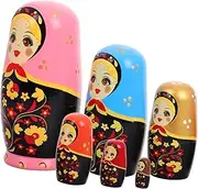 Kisangel Matryoshka Toys Set 6-Layer Russian Nesting Dolls Home Decorative Kids Birthday Present Toys