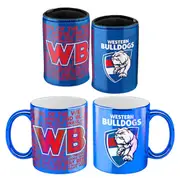 Western Bulldogs AFL Metallic Mug and Can Cooler Gift Set
