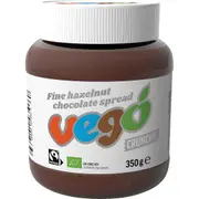 Vego Hazelnut Chocolate Spread Crunchy 350g (Pack of 6)