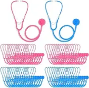 Leitee 50 Pcs Kids Stethoscope Real Working Stethoscope for School Role Play Doctor Nurse Cosplay Accessory