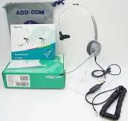 AddCom ADD100 Headset for Avaya Mitel Polycom Digium Toshiba Hybrex NEC Aspire