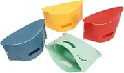 Pocket Folding Stool, 4X Travel Camping Folding Stool Small, Pocket Size Indoor Use Waterproof Furniture for Family Gathering for Hiking, Fishing