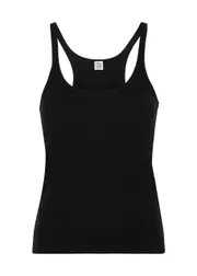 Totême Ribbed Stretch-cotton Tank - Black - M M