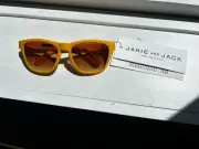 NEW Janie and Jack Yellow Unisex Sunglasses 0-2 years Sunnies Vacation Beach UVA