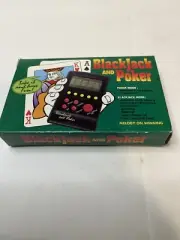 Vintage Blackjack and Poker Electronic Handheld LCD Game Brand New