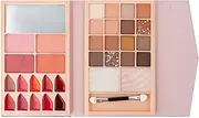 Waterproof Contour & Highlight Palette - Versatile Cream-Based Makeup Kit, Long-Lasting & Blendable | Multi-Functional Faces Sculpting & Eyeshadow Palette for Casual, Salon, Special Events