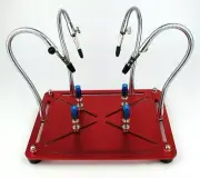 Flexible Four Hands Arm Soldering Iron Holder Stand Base PCB Clip Help Tool